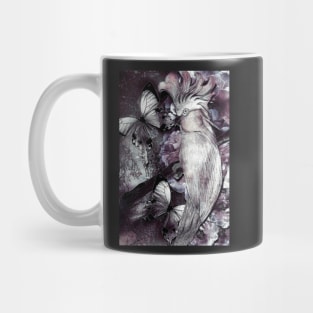 PARROT TROPICAL DECO DESIGN PURPLE COCKATOO EXOTIC ART PRINT Mug